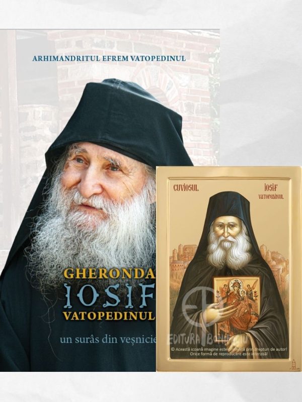 OFERTA CARTEA GHERONDA IOSIF VATOPEDINUL CU ICOANA