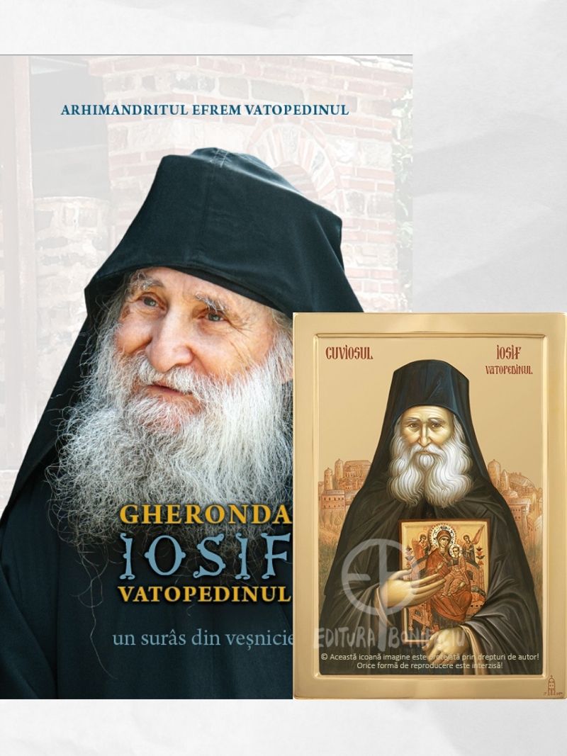 OFERTA CARTEA GHERONDA IOSIF VATOPEDINUL CU ICOANA