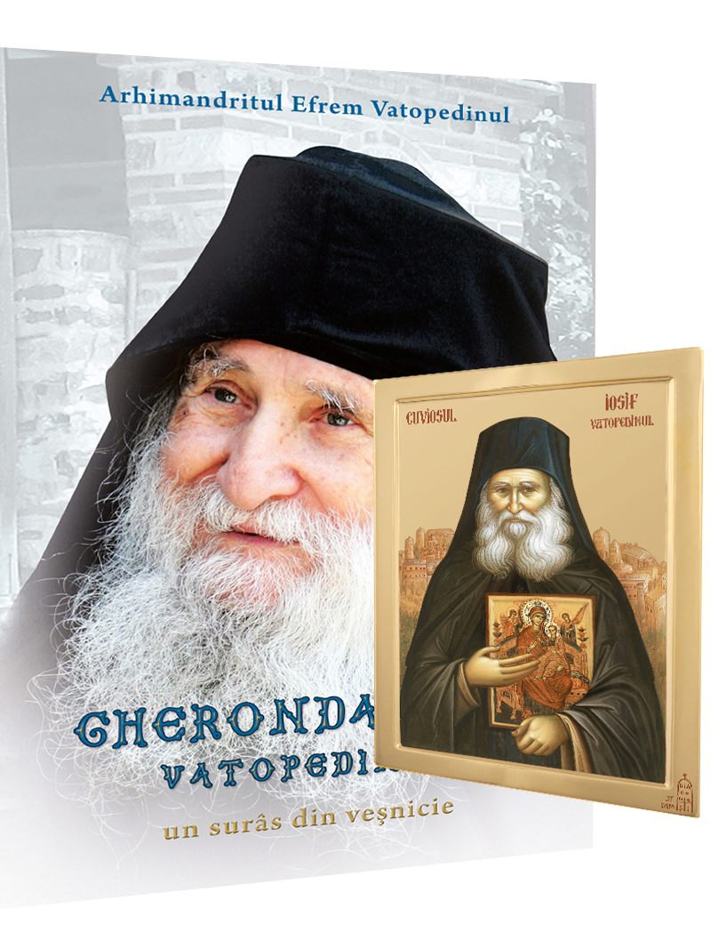 CARTE GHEORNDA IOSIF VATOPEDINUL CU ICOANA