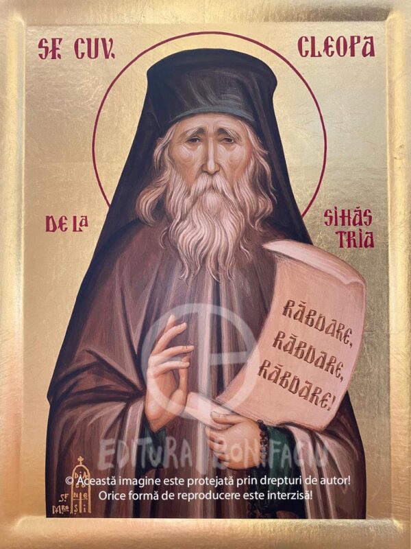 Icoana cu foita de aur Sfantul Cleopa Ilie