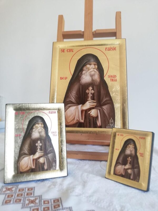 Icoana cu foita de aur Sfantul Paisie Olaru de la Sihastria