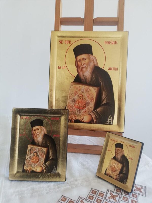 Sfantul-Sofian-Boghiu-de-la-Antim-icoana-cu-foita-de-aur2 Icoana cu Sfantul Sofian de la Antim