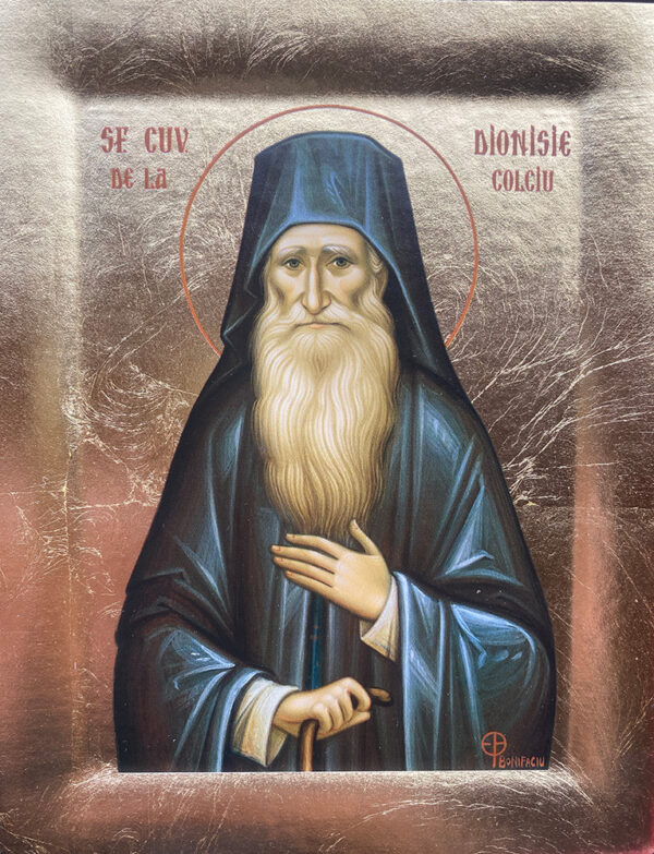 SFANTUL DIONISIE DE LA COLCIU - ICOANA CU FOITA DE AUR