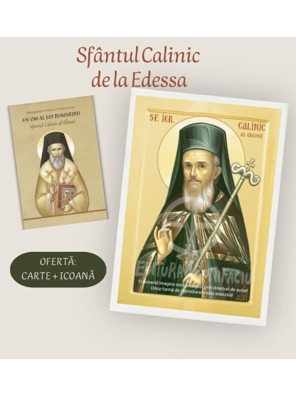 Sf Calinic - carte +icoana verde